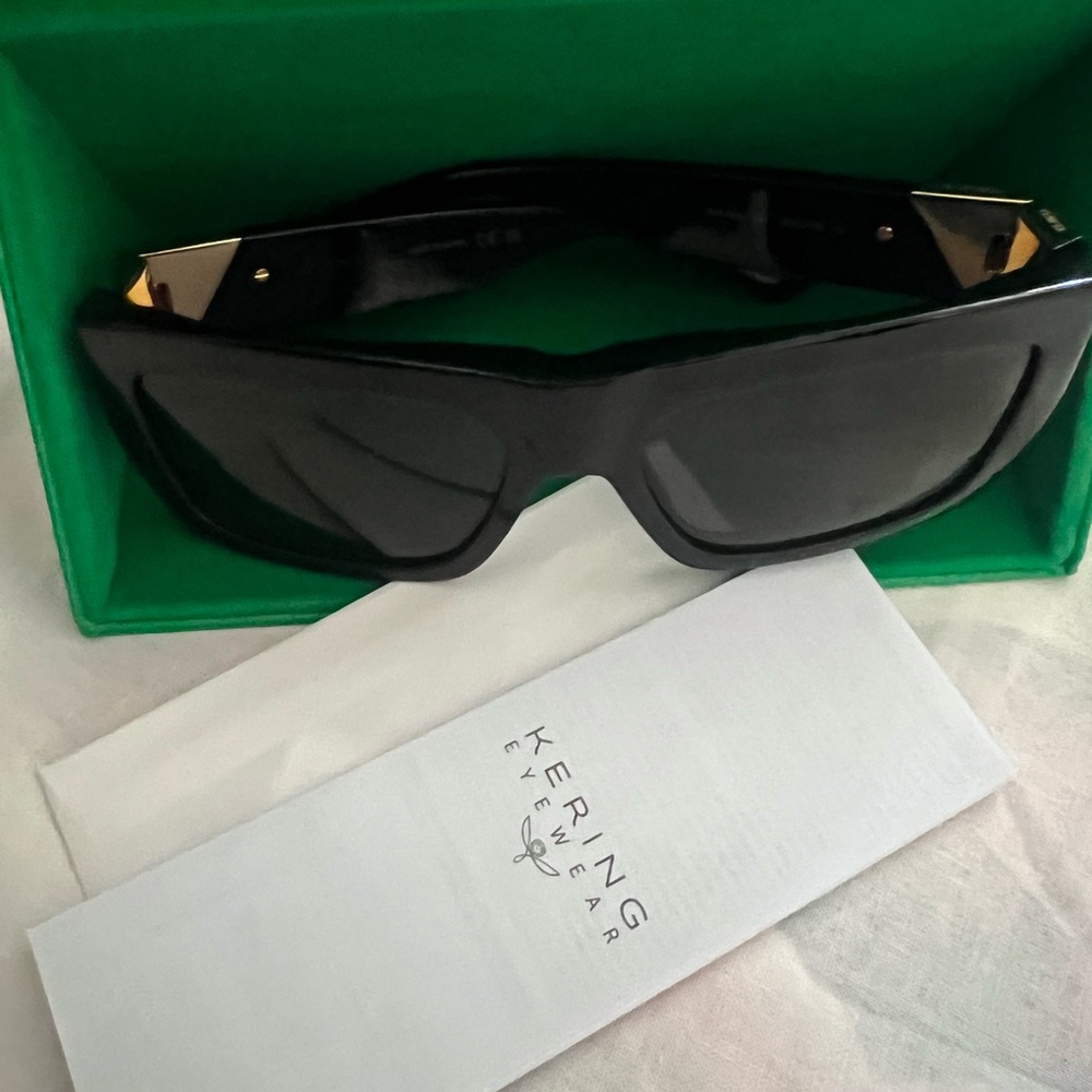 Bottega Veneta Black Gold Sunglasses